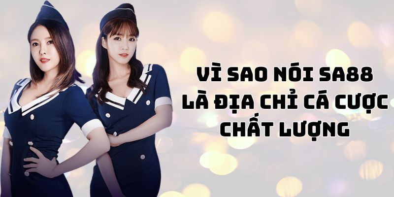 Vì sao nói SA88 là địa chỉ cá cược chất lượng hàng đầu